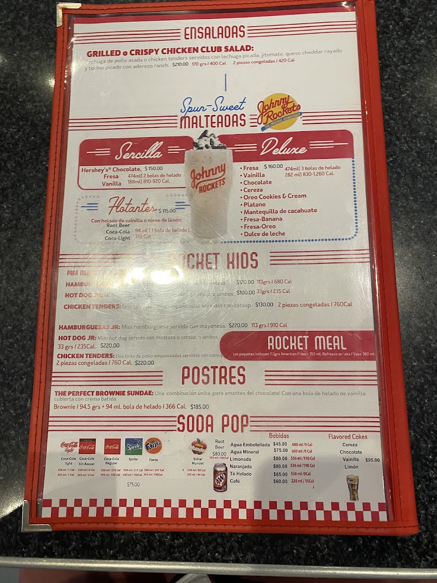 Johnny Rockets Menu - Image 2